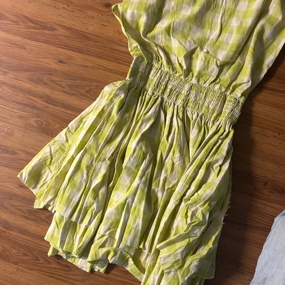NWT Rujuta Sheth Anthropologie Green Gingham Dress - Picture 9 of 11